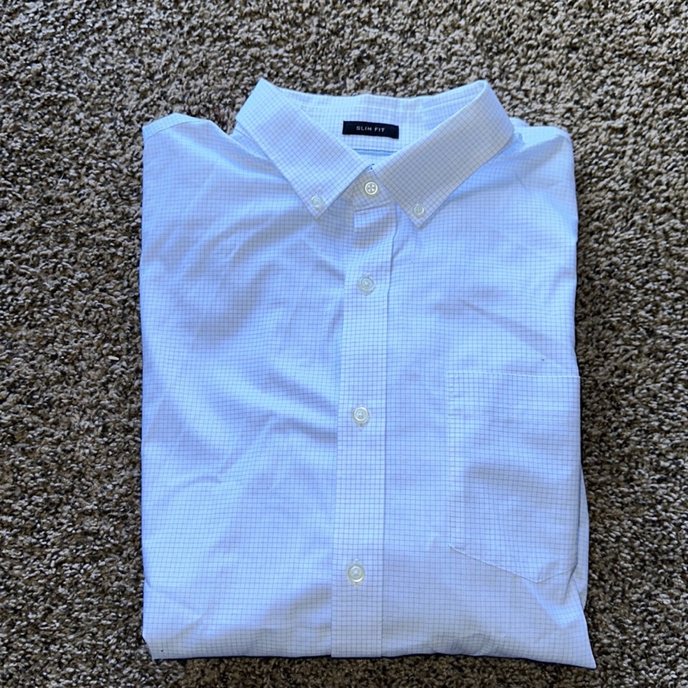 BANANA REPUBLIC | Slim Fit Non-Iron XL Dress Button Down Shirt